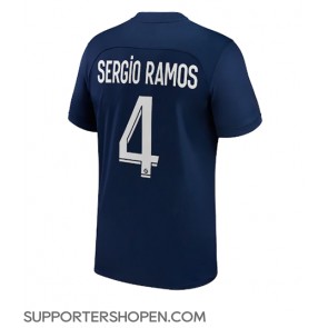 Paris Saint-Germain Sergio Ramos #4 Hemma Matchtröja 2022-23 Kortärmad